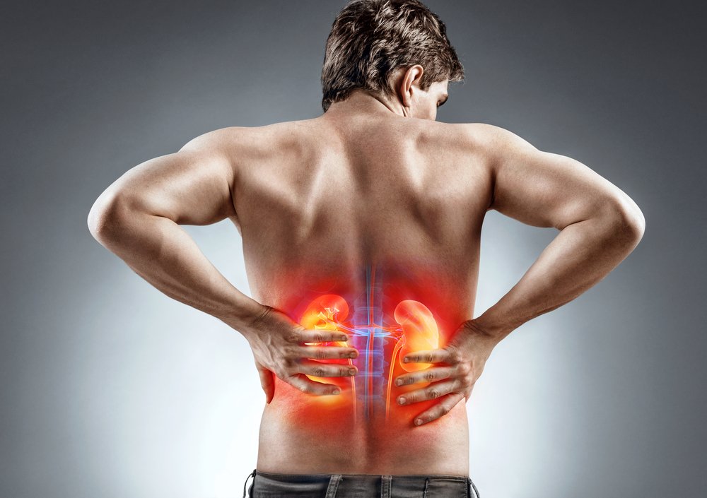 a man experiencing kidney pain